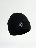 1pc Men's Melt Expression Embroidery Knitted Hat, Perfect For Daily Wear Casual Halloween