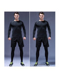 3pcs/Set Men's Fitness Clothing Set, Quick-Drying, Tight Training Suit For Running, Basketball, Gym All Seasons Gym Clothes Men, Athletic Suit, Tracksuit Men Shorts Set