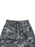 Manfinity Homme Men Camo Print Flap Pocket Cargo Pants - MapleCo