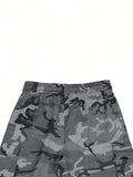 Manfinity Homme Men Camo Print Flap Pocket Cargo Pants - MapleCo