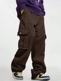 Manfinity EMRG Men Flap Pocket Side Oversize Cargo Pants