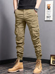 Manfinity Homme Men Flap Pocket Side Cargo Pants - MapleCo