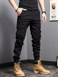 Manfinity Homme Men Flap Pocket Side Cargo Pants - MapleCo