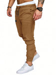 Manfinity Men's Loose Fit Drawstring Waist Patchwork Pants - MapleCo