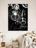 1pc, Party Canvas Decoration, Funny Disco Wall Art, Idea Gift, Disco Ball Light Picture Poster Printing, Home Decor Painting for Living Room, Bedroom, Bar,No Frame