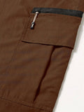 Men Drawstring Waist Cargo Pants