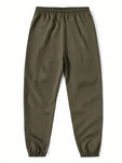 Manfinity Homme Loose-Fit Men's Cargo Pants With Letter Patches, Flap Pockets And Drawstring Waist - MapleCo