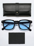 Men Geometric Frame Fashion Glasses Casual Shades Accessories