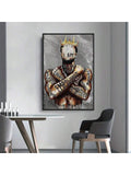 FajerminArt 1pc  Wall Art African American Man Canvas Painting Poster Men I Am Empowered King Painting, Motivational Phrases,  Portrait Wall Art  Wall Decor Home Bedroom LivingRoom Decor, Frameless - MapleCo