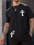 Manfinity LEGND Men Cross Print Tee