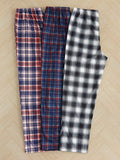 Shein CoupledUp Men 3pcs Plaid Print Drawstring Waist Sleep Pants