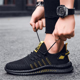 Men\ Sports Leisure Shoes Lightweight Breathable Low-Top Outdoor Fashionable Trendy Running Shoes With Laces