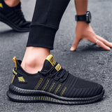 Men\ Sports Leisure Shoes Lightweight Breathable Low-Top Outdoor Fashionable Trendy Running Shoes With Laces