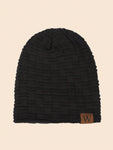 1pc Men's Winter Warm Knitted Hat With Fleece Lining