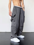 ROMWE Street Life Flap Pocket Cargo Baggy Pants