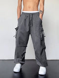 ROMWE Street Life Flap Pocket Cargo Baggy Pants