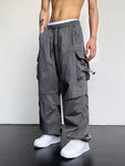 ROMWE Street Life Flap Pocket Cargo Baggy Pants