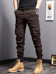 Manfinity Homme Men Flap Pocket Side Cargo Pants - MapleCo