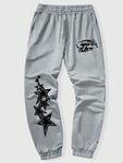 Men's Pentagram Printed Casual Loose Sweatpants