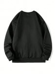 Men Drop Shoulder Sweatshirt Without Shirt