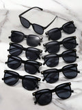 10pcs Y2k Style Oversized Fashion Glasses For Outdoor Sports, Driving, Beach Travel, Men