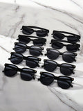 10pcs Y2k Style Oversized Fashion Glasses For Outdoor Sports, Driving, Beach Travel, Men