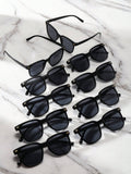 10pcs Y2k Style Oversized Fashion Glasses For Outdoor Sports, Driving, Beach Travel, Men