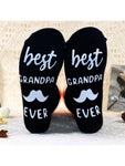 1pair Men's Socks With Letter This Guy Has An Awesome Wife, Fun Mid-calf Anti-slip Socks For Husband Gift