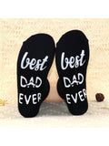 1pair Men's Socks With Letter This Guy Has An Awesome Wife, Fun Mid-calf Anti-slip Socks For Husband Gift