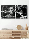 1pc Canvas Print,Inspirational Wall Decor Poster,Waterproof Canvas Art For,Abstract Black 100 Dollars Banknote Wall Painting, Canvas Gifts Wall Art Picture ,Very Suitable Living Room Bedroom Office Family Wall Art and  Home Decor-No Frame - MapleCo