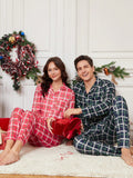 1 Set Ladies' Plaid Home Wear Suit