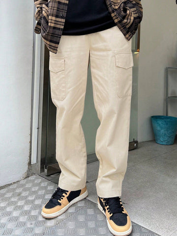 DAZY Men's Solid Color Cargo Pants