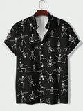 Men's Pattern Printed Short Sleeve Shirt - MapleCo