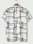 Men's Pattern Printed Short Sleeve Shirt - MapleCo