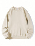 Men's Solid Color Pullover Hoodie, Spring - MapleCo