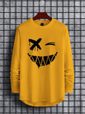 Manfinity Homme Men's Cartoon Pattern Long Sleeve T-shirt