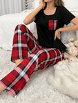 Women's Plaid Pajama Set