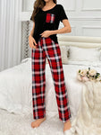 Women's Plaid Pajama Set