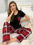 Women's Plaid Pajama Set