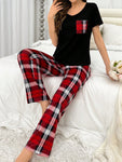 Women's Plaid Pajama Set