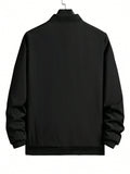 Men Zip Up Thermal Lined Bomber Jacket