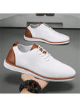 Hello MrLin Men's Mesh Dress Sneakers Oxfords Business Casual Walking Shoes Tennis Comfortable - MapleCo