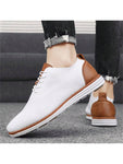 Hello MrLin Men's Mesh Dress Sneakers Oxfords Business Casual Walking Shoes Tennis Comfortable - MapleCo