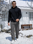 Manfinity RelaxMax Men Fall/Winter Casual Drawstring Waist Thermal Lined Sweatpants