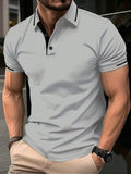 Manfinity Men's Color-Block Polo Shirt