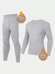 Men's Thermal Underwear Set Fashionable Casual Base Layers Autumn Clothing Set For Autumn And Winter