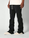 SUMWON Flared Fit Washed Jogger With Split Hem