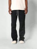 SUMWON Flared Fit Washed Jogger With Split Hem