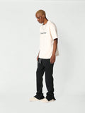 SUMWON Flared Fit Washed Jogger With Split Hem