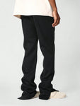 SUMWON Flared Fit Washed Jogger With Split Hem